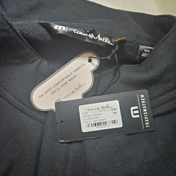 NWT Travis Mathew Cloud Quarter Zip 2.0‎ Long Sleeve Fleece Pullover Size 3XL - Picture 8 of 8